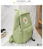 Daisy Canvas School Bags For Teenage Girls Women Backpacks