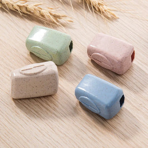 4Pcs Travel Toothbrush Cover Case Health Brush Holder Set