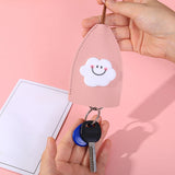 4Pcs Women Easy Clean PU Leather Anti Scratch Key Cover Protective Case