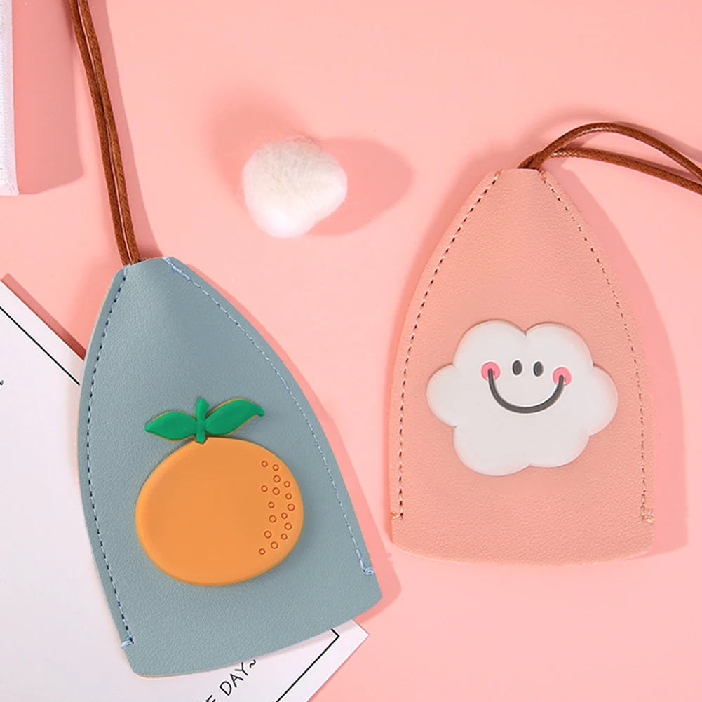 4Pcs Women Easy Clean PU Leather Anti Scratch Key Cover Protective Case