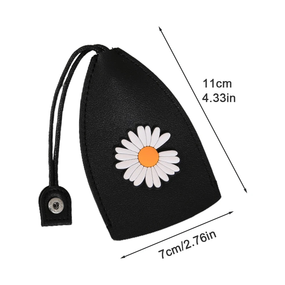 4Pcs Women Easy Clean PU Leather Anti Scratch Key Cover Protective Case
