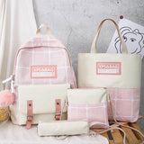 Casual Canvas Women Backpack For Teenagers Girls Student
