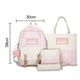 Casual Canvas Women Backpack For Teenagers Girls Student