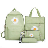 4Pcs/set Nylon School Backpacks For Teenagers Girls Boys