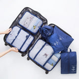 4SETS Unisex Luggage Organizer Waterproof Packing Cube Portable Bags