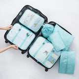 4SETS Unisex Luggage Organizer Waterproof Packing Cube Portable Bags