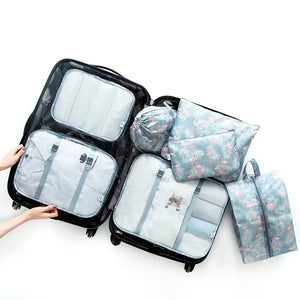 4SETS Unisex Luggage Organizer Waterproof Packing Cube Portable Bags