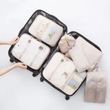 4SETS Unisex Luggage Organizer Waterproof Packing Cube Portable Bags