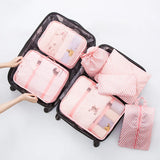4SETS Unisex Luggage Organizer Waterproof Packing Cube Portable Bags