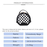 4TRAVEASY Plaid Ladies Crossbody Bag Summer Leather Handbags for Women