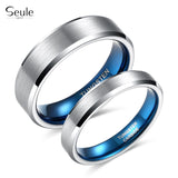 4mm 6mm 8mm Couple Tungsten Steel Ring