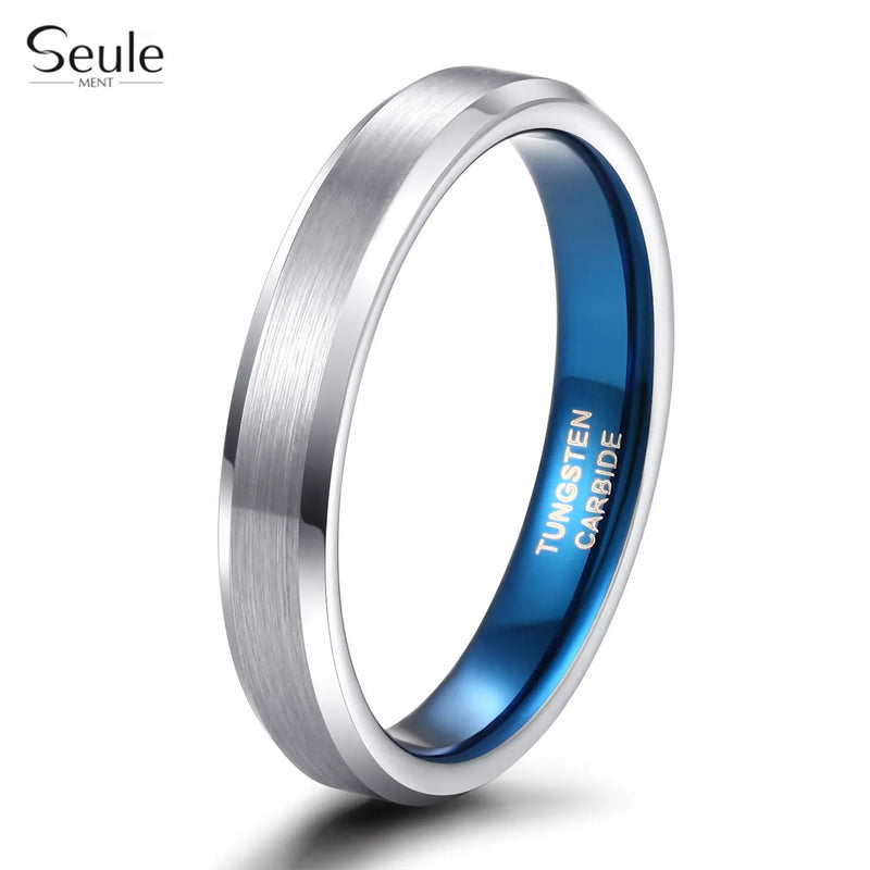4mm 6mm 8mm Couple Tungsten Steel Ring