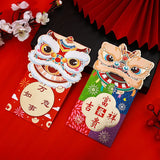 4pcs Cartoon Childrens Gift Money Packing Bag Red Envelope Spring Hongbao