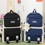 4pcs Backpack Drawstring Bag Handbag Pencil Case School Bookbag for Teenagers