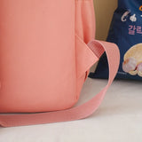 4pcs Lace School Backpack with Shoulder Bag Pencil Case Book Bags