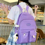 4pcs School Backpack with Shoulder Bag Pencil Case Book Bags Set for Boys Girls