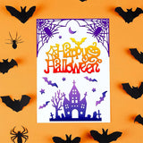 4pcs Halloween Lace Corner Cutting Dies for DIY Scrapbook Cards Making