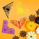4pcs Halloween Lace Corner Cutting Dies for DIY Scrapbook Cards Making