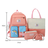 Large-capacity Multi-Pocket Nylon Backpack for Women