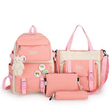 Canvas Schoolbags For Teenage Girls Backpack Women Student School Bags