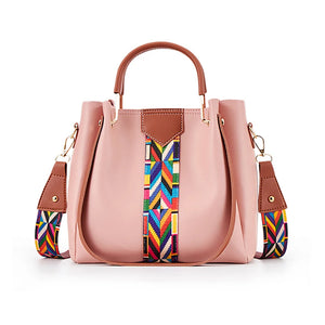 4pcs/Set Leather Shoulder Messenger Bag High Ladies