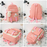 Canvas Schoolbags For Teenage Girls Backpack Women Laptop Rucksack School Bags