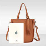 4pcs Women Leather Handbag Shoulder Bag Tote Purse Messenger Satchel Set