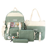 Canvas School Bag for Teenagers Girls Student Women Travel Backpacks Female