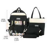 Canvas School Bag for Teenagers Girls Student Women Travel Backpacks Female