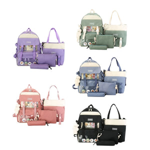 Canvas School Bag for Teenagers Girls Student Women Travel Backpacks Female