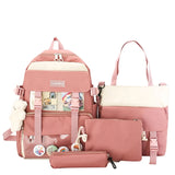 Canvas School Bag for Teenagers Girls Student Women Travel Backpacks Female