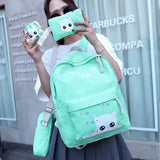 Canvas Women Backpacks Schoolbag Teenager Girls Rucksack Moclila Sac