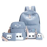 Canvas Women Backpacks Schoolbag Teenager Girls Rucksack Moclila Sac
