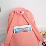 4pcs School Bags for Boys & Girls Nylon Kids Backpacks
