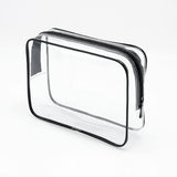 4pcs Travel Zipper Closure Waterproof Clear Bags Set