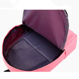 Cat Print Canvas School Bags Teen Girls Backpack Preppy Style Rucksack Mochila