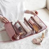 4pcs Women Travel Wash Bag Large Storage Pouch Makeup Bag