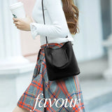 4pcs Women Handbags Wallet Tote Shoulder Bag Satchel Purse Set PU Leather