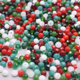 4x4.5mm Roundle Faceted Glass Beads Bag for DIY Jewelry Making
