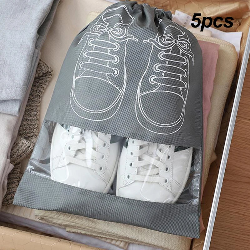 Shoes Storage Bag Closet Organizer Portable Waterproof Pocket
