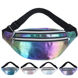 Laser PU Holographic Fanny Pack Waist Bag for Women Girls
