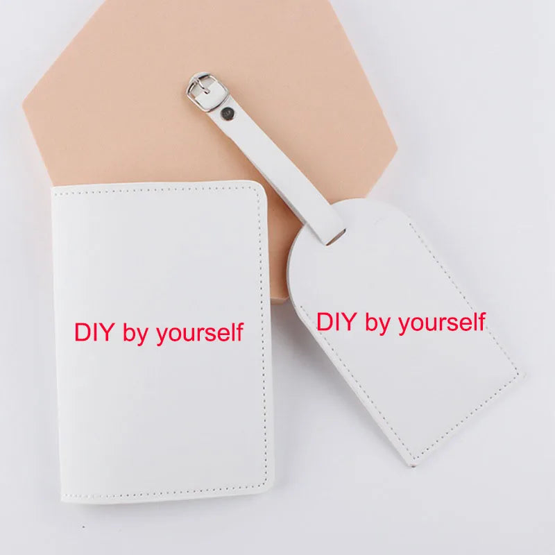 5 Colors Couple Sets Solid DIY Lover Couple Wedding Passport Cover Case Set