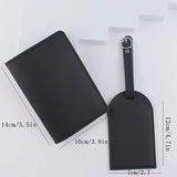 5 Colors Couple Sets Solid DIY Lover Couple Wedding Passport Cover Case Set