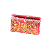 Girls Sequins Cross-body Bag Children Bow Pattern Square Messenger Bag