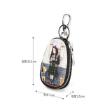 Colorful PU Leather Key Wallets Car Key Holder Case & Keychain Pouch