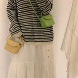 Mini PU Leather Shoulder Bag for Women Cross-body Stylish