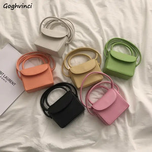 Mini PU Leather Shoulder Bag for Women Cross-body Stylish