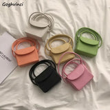 Mini PU Leather Shoulder Bag for Women Cross-body Stylish