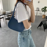 5 Colors Shoulder Bags Women PU Leather Popular Bag Retro Top-handle