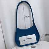 5 Colors Shoulder Bags Women PU Leather Popular Bag Retro Top-handle